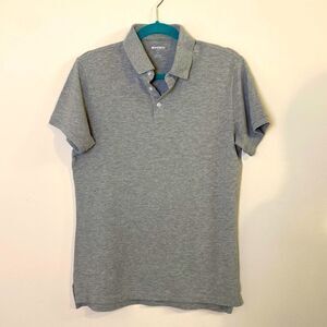 Bonobos Polo Shirt Slim Fit Gray Short Sleeve Medium